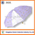 China Ladies Fashion 3 Folding Satin Umbrella In Bangladesh